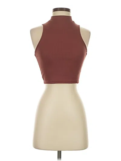 Pre-owned Shein Tank Top Brown Halter Neckline Tops