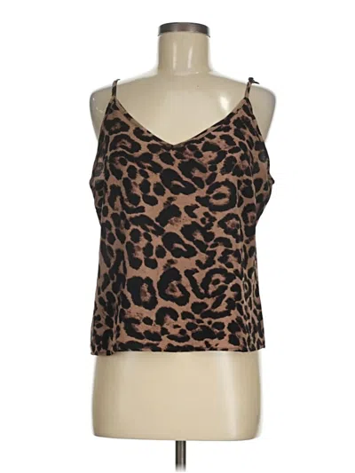 Pre-owned Shein Tank Top Brown Halter Neckline Tops