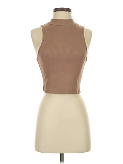 Pre-owned Shein Tank Top Brown Halter Neckline Tops