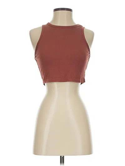 Pre-owned Shein Tank Top Brown Halter Neckline Tops