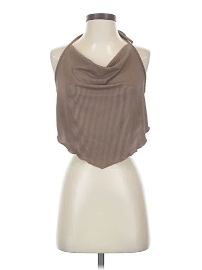 Pre-owned Shein Tank Top Brown Halter Neckline Tops