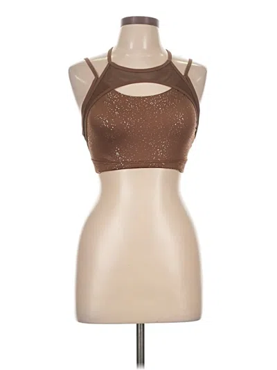 Pre-owned Shein Tank Top Brown Halter Neckline Tops