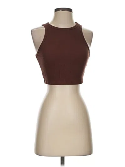 Pre-owned Shein Tank Top Brown Halter Neckline Tops