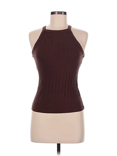 Pre-owned Shein Tank Top Brown Halter Neckline Tops