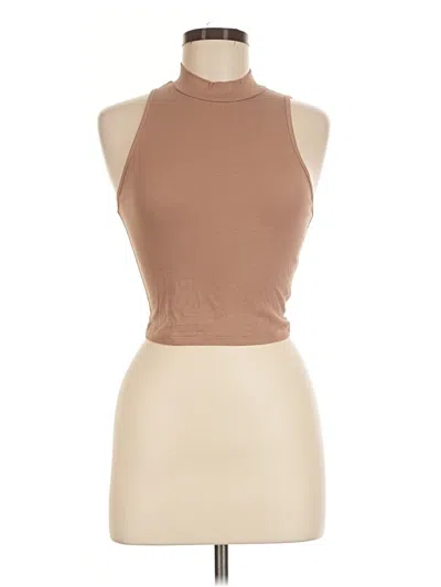 Pre-owned Shein Tank Top Brown Halter Neckline Tops