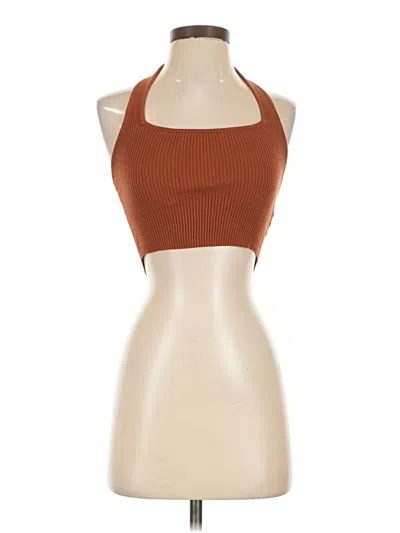 Pre-owned Shein Tank Top Brown Halter Neckline Tops