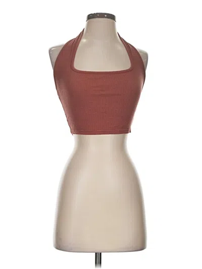 Pre-owned Shein Tank Top Brown Halter Neckline Tops