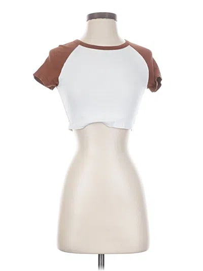Pre-owned Shein Tank Top Brown Strapless Neckline Tops