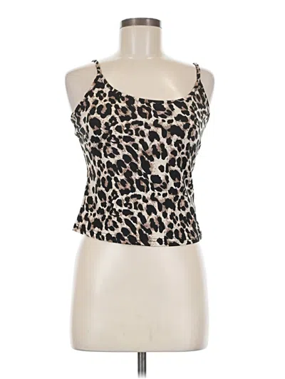 Pre-owned Shein Tank Top Brown Strapless Neckline Tops