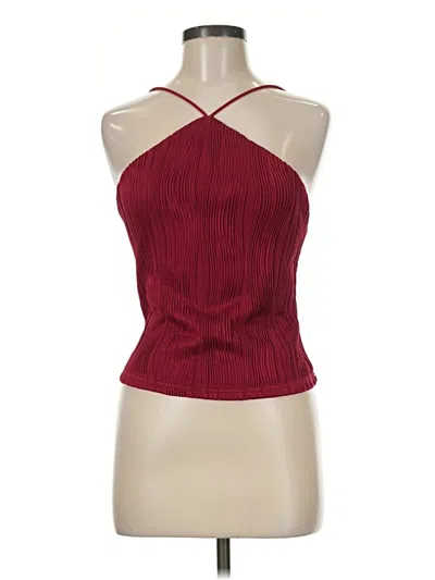 Pre-owned Shein Tank Top Burgundy Halter Neckline Tops
