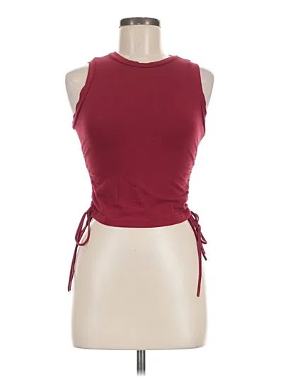 Pre-owned Shein Tank Top Burgundy Halter Neckline Tops