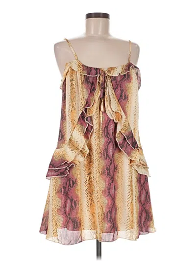 Pre-owned Shein Tank Top Gold Strapless Neckline Tops