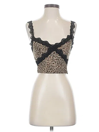 Pre-owned Shein Tank Top Gold Sweetheart Neckline Tops