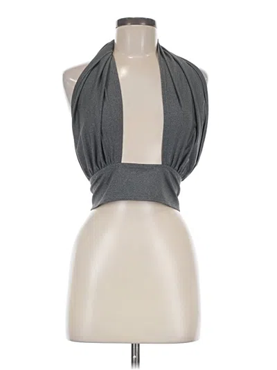 Pre-owned Shein Tank Top Gray Halter Neckline Tops