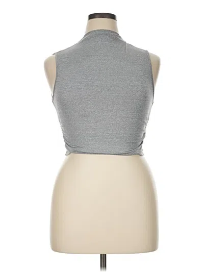 Pre-owned Shein Tank Top Gray Halter Neckline Tops