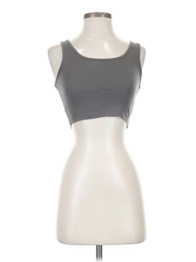 Pre-owned Shein Tank Top Gray Strapless Neckline Tops