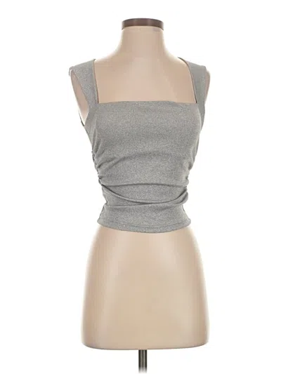 Pre-owned Shein Tank Top Gray Strapless Neckline Tops