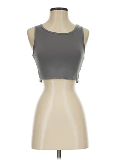 Pre-owned Shein Tank Top Gray Strapless Neckline Tops