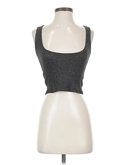 Pre-owned Shein Tank Top Gray Strapless Neckline Tops