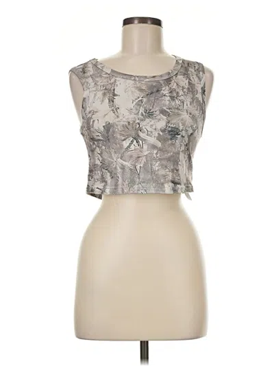 Pre-owned Shein Tank Top Gray Strapless Neckline Tops