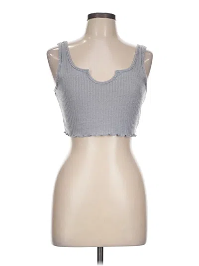 Pre-owned Shein Tank Top Gray Sweetheart Neckline Tops