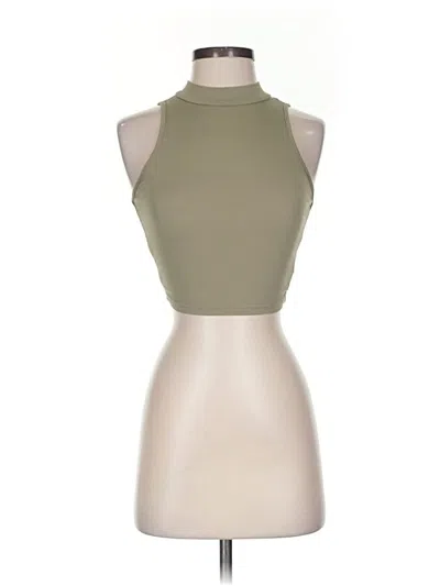 Pre-owned Shein Tank Top Green Halter Neckline Tops