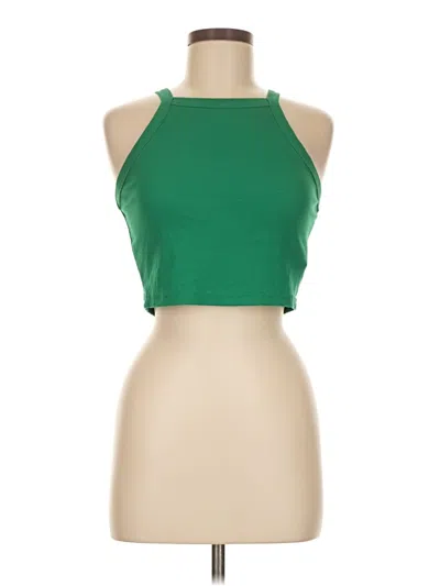 Pre-owned Shein Tank Top Green Halter Neckline Tops