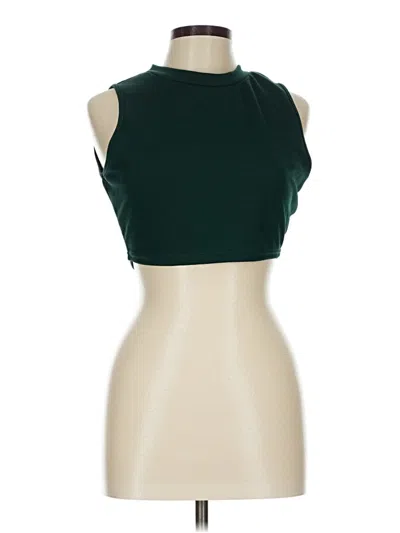 Pre-owned Shein Tank Top Green Halter Neckline Tops