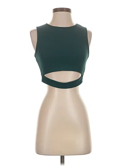 Pre-owned Shein Tank Top Green Halter Neckline Tops
