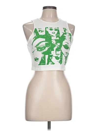 Pre-owned Shein Tank Top Green Halter Neckline Tops