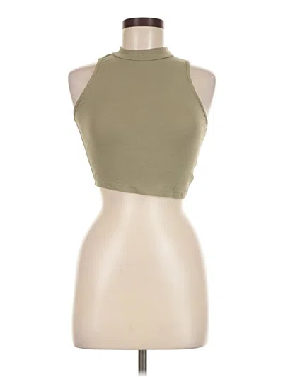 Pre-owned Shein Tank Top Green Halter Neckline Tops
