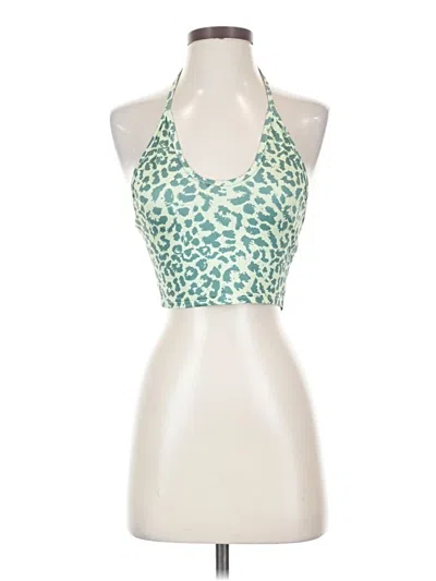 Pre-owned Shein Tank Top Green Halter Neckline Tops