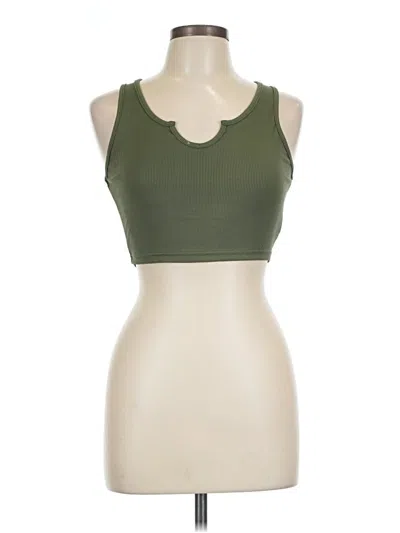 Pre-owned Shein Tank Top Green Halter Neckline Tops