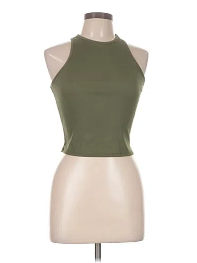 Pre-owned Shein Tank Top Green Halter Neckline Tops