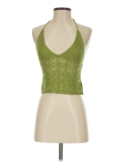 Pre-owned Shein Tank Top Green Halter Neckline Tops