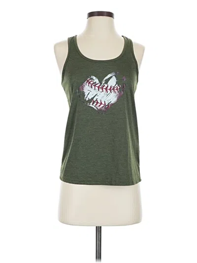 Pre-owned Shein Tank Top Green Halter Neckline Tops