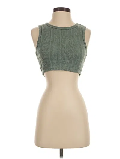Pre-owned Shein Tank Top Green Halter Neckline Tops