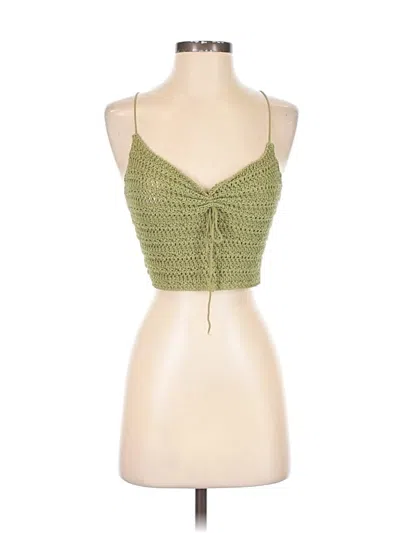 Pre-owned Shein Tank Top Green Halter Neckline Tops
