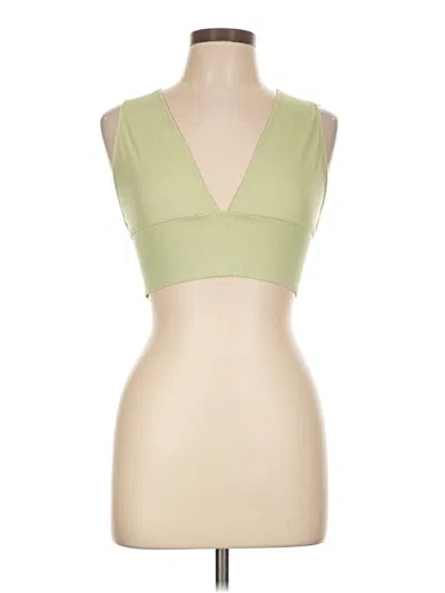 Pre-owned Shein Tank Top Green Plunge Neckline Tops