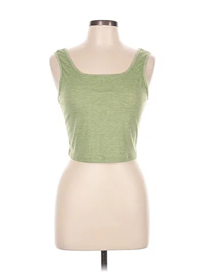 Pre-owned Shein Tank Top Green Strapless Neckline Tops