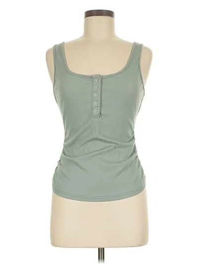Pre-owned Shein Tank Top Green Strapless Neckline Tops