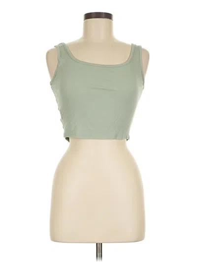 Pre-owned Shein Tank Top Green Strapless Neckline Tops