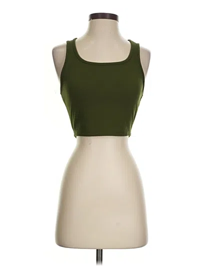 Pre-owned Shein Tank Top Green Strapless Neckline Tops