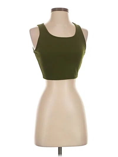 Pre-owned Shein Tank Top Green Strapless Neckline Tops