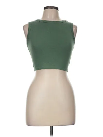 Pre-owned Shein Tank Top Green Strapless Neckline Tops