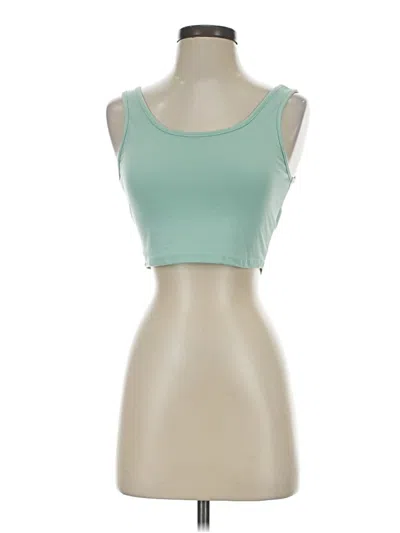 Pre-owned Shein Tank Top Green Strapless Neckline Tops