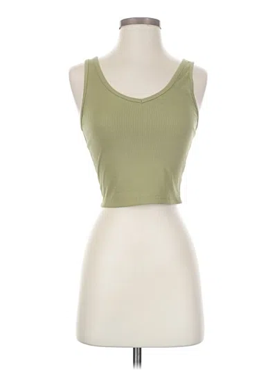 Pre-owned Shein Tank Top Green Strapless Neckline Tops