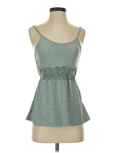 Pre-owned Shein Tank Top Green Strapless Neckline Tops