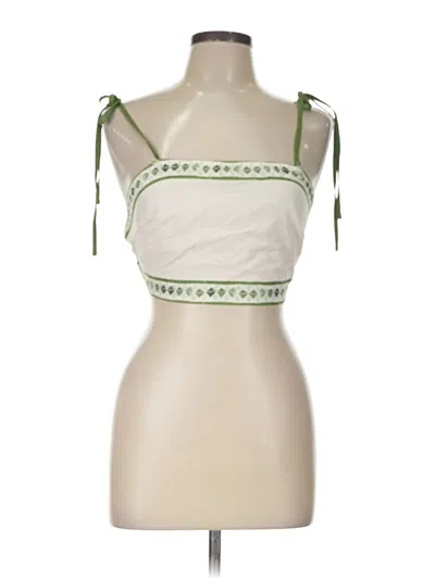 Pre-owned Shein Tank Top Green Strapless Neckline Tops