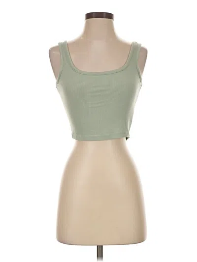 Pre-owned Shein Tank Top Green Strapless Neckline Tops